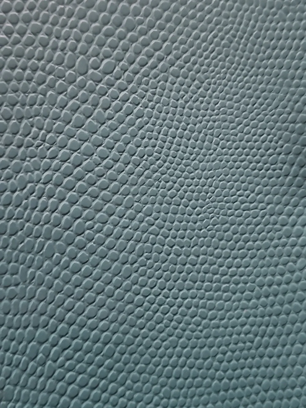 Baekgaard Teal Croc Embossed Leather Zipper Binder